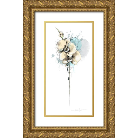 Trash poetry fleurie IV Gold Ornate Wood Framed Art Print with Double Matting by Zacher-Finet, Isabelle