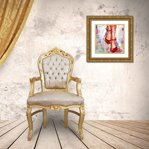 Mettre le ciel a mes pieds Gold Ornate Wood Framed Art Print with Double Matting by Catherine M.