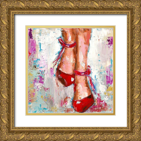 Mettre le ciel a mes pieds Gold Ornate Wood Framed Art Print with Double Matting by Catherine M.