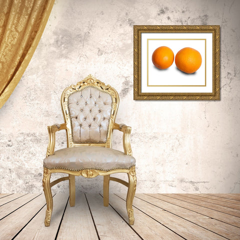 Orangen Duo Gold Ornate Wood Framed Art Print with Double Matting by Brosius, Volker