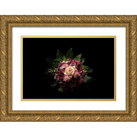 Blumengesteck II Gold Ornate Wood Framed Art Print with Double Matting by Brosius, Volker
