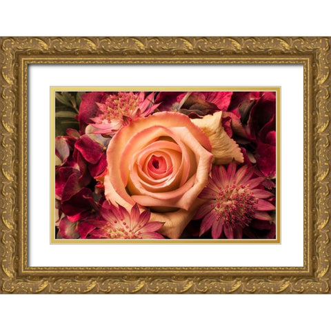 Blumengesteck II Gold Ornate Wood Framed Art Print with Double Matting by Brosius, Volker
