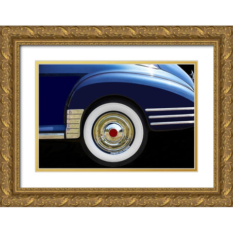 Blue Road I Gold Ornate Wood Framed Art Print with Double Matting by Hillert, Peter
