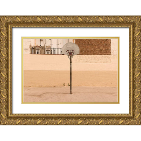 Speedcourt Gold Ornate Wood Framed Art Print with Double Matting by Stein, Oliver