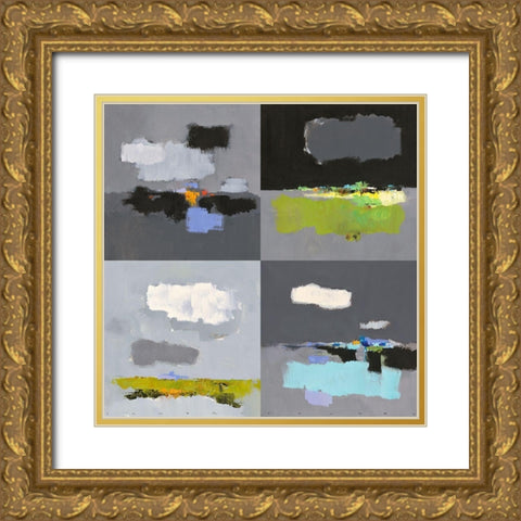 4 x 50 x 50 Gold Ornate Wood Framed Art Print with Double Matting by Groenhart, Jan