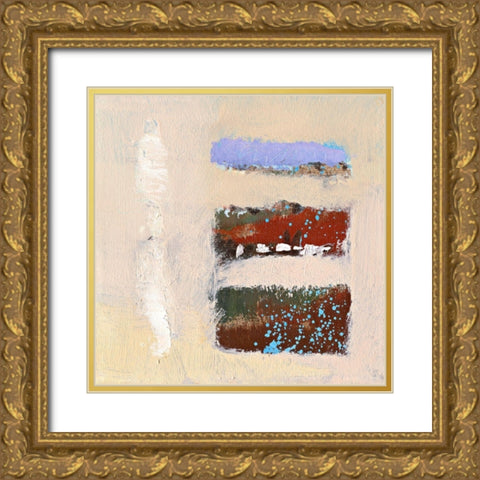 Ohne Titel XI Gold Ornate Wood Framed Art Print with Double Matting by Groenhart, Jan