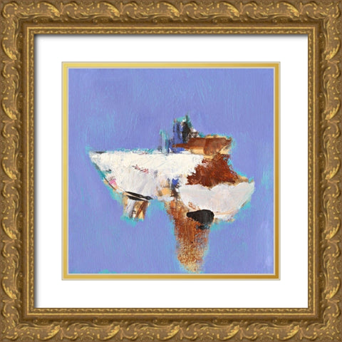 Ohne Titel XIV Gold Ornate Wood Framed Art Print with Double Matting by Groenhart, Jan