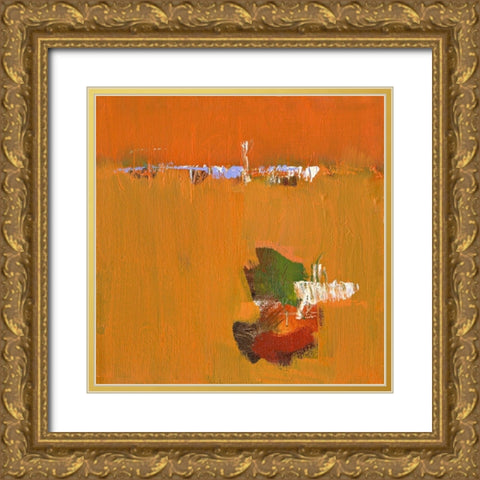 Ohne Titel XVII Gold Ornate Wood Framed Art Print with Double Matting by Groenhart, Jan