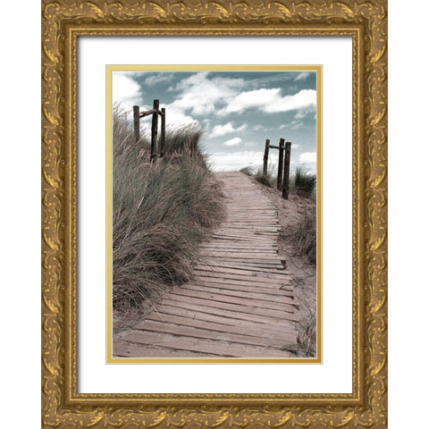 Follow your Heart Gold Ornate Wood Framed Art Print with Double Matting by Copeland, Gill