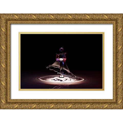 Dancer I Gold Ornate Wood Framed Art Print with Double Matting by Sanchez, Manuel