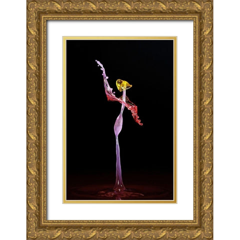 Dancer II Gold Ornate Wood Framed Art Print with Double Matting by Sanchez, Manuel