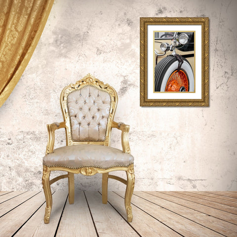 Classic Car IV Gold Ornate Wood Framed Art Print with Double Matting by Hillert, Peter