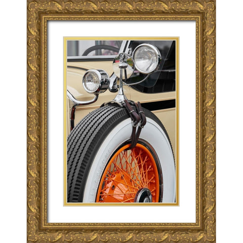 Classic Car IV Gold Ornate Wood Framed Art Print with Double Matting by Hillert, Peter