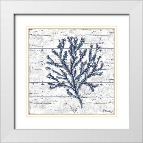 Cape Coral IV - White White Modern Wood Framed Art Print with Double Matting by Brent, Paul