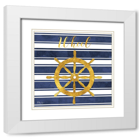 Cape Cod - I - Gold White Modern Wood Framed Art Print with Double Matting by Brent, Paul