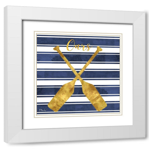 Cape Cod - III - Gold White Modern Wood Framed Art Print with Double Matting by Brent, Paul