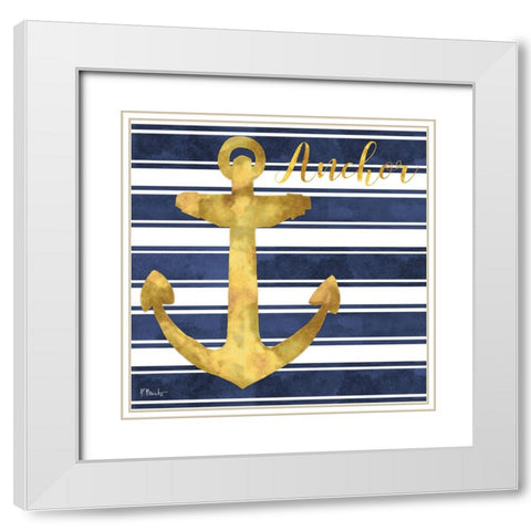 Cape Cod - VI - Gold White Modern Wood Framed Art Print with Double Matting by Brent, Paul