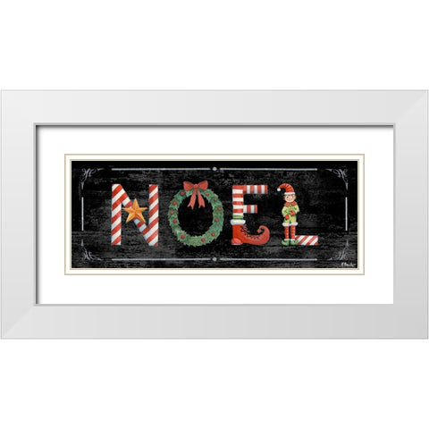 Holiday Greetings I White Modern Wood Framed Art Print with Double Matting by Brent, Paul