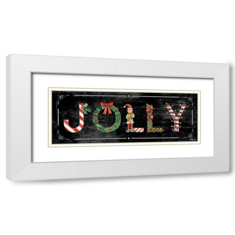 Holiday Greetings II White Modern Wood Framed Art Print with Double Matting by Brent, Paul