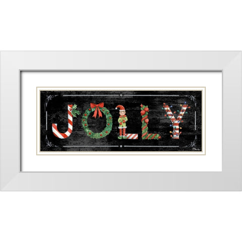 Holiday Greetings II White Modern Wood Framed Art Print with Double Matting by Brent, Paul