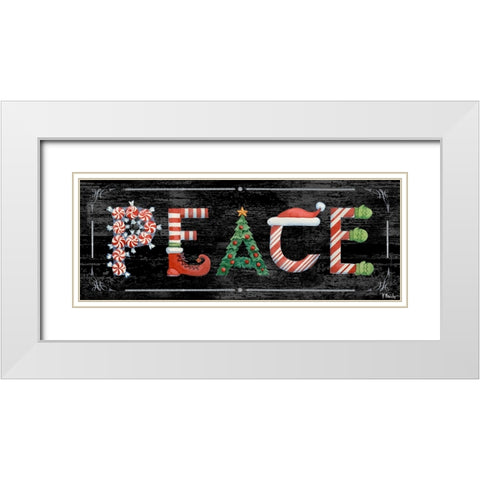 Holiday Greetings IV White Modern Wood Framed Art Print with Double Matting by Brent, Paul