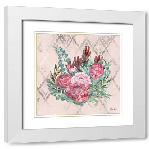 Sugarbush Bloom I White Modern Wood Framed Art Print with Double Matting by Brent, Paul
