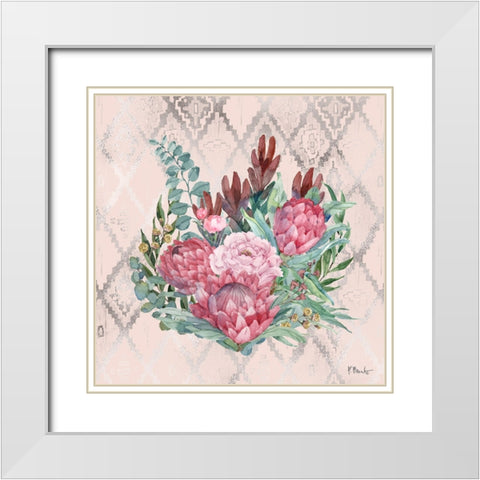 Sugarbush Bloom I White Modern Wood Framed Art Print with Double Matting by Brent, Paul