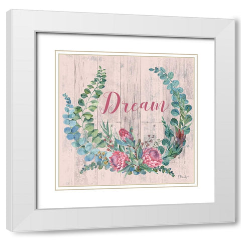 Sugarbush Bloom IV White Modern Wood Framed Art Print with Double Matting by Brent, Paul