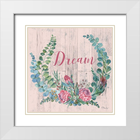 Sugarbush Bloom IV White Modern Wood Framed Art Print with Double Matting by Brent, Paul