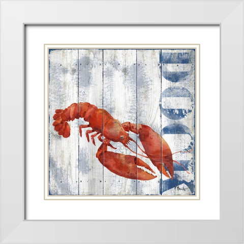 Tisbury Crustaceans II White Modern Wood Framed Art Print with Double Matting by Brent, Paul