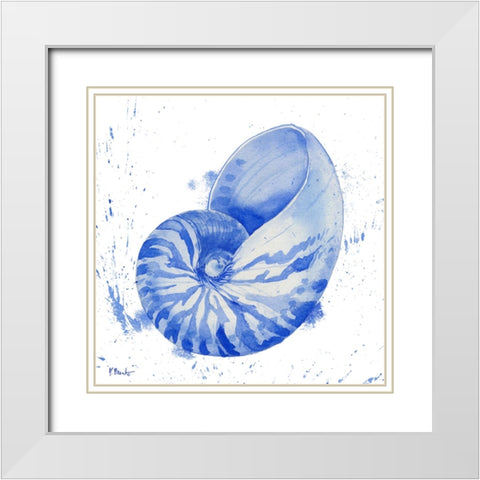 Grenada Shells I White Modern Wood Framed Art Print with Double Matting by Brent, Paul