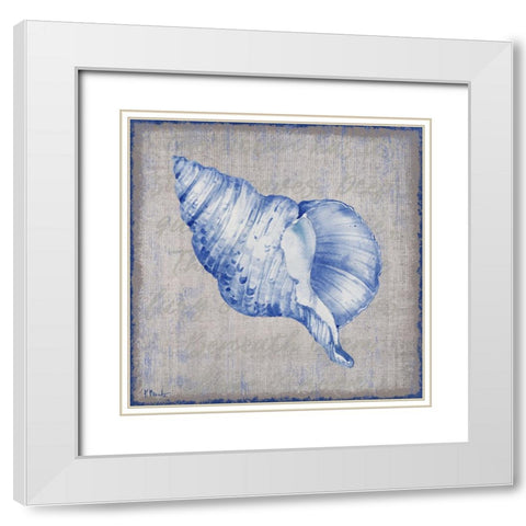 Grenada Shells III - Linen White Modern Wood Framed Art Print with Double Matting by Brent, Paul