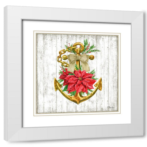 Nautical Holiday I White Modern Wood Framed Art Print with Double Matting by Brent, Paul