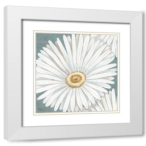 Floral Bloom III White Modern Wood Framed Art Print with Double Matting by Brent, Paul