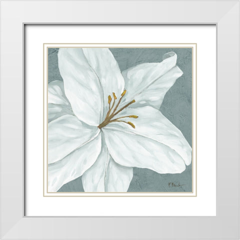 Floral Bloom VI White Modern Wood Framed Art Print with Double Matting by Brent, Paul