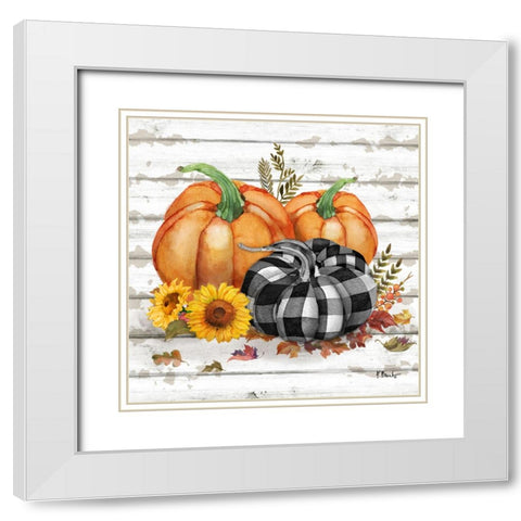 Rustic Fall II White Modern Wood Framed Art Print with Double Matting by Brent, Paul