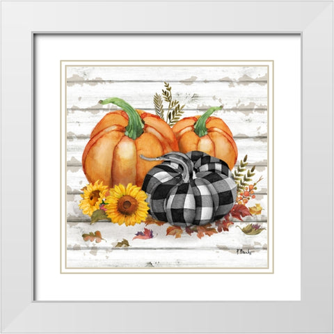 Rustic Fall II White Modern Wood Framed Art Print with Double Matting by Brent, Paul