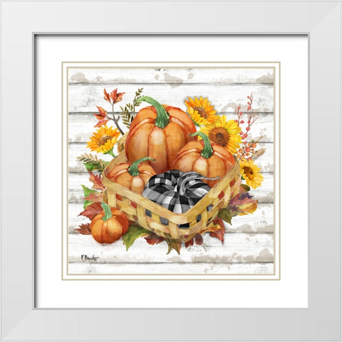 Rustic Fall III White Modern Wood Framed Art Print with Double Matting by Brent, Paul