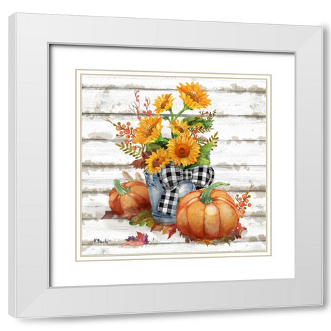 Rustic Fall V White Modern Wood Framed Art Print with Double Matting by Brent, Paul
