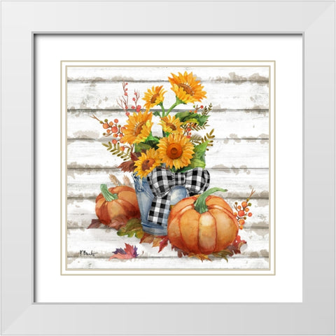 Rustic Fall V White Modern Wood Framed Art Print with Double Matting by Brent, Paul