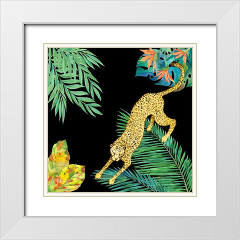 Wildcat Jungle IV White Modern Wood Framed Art Print with Double Matting by Brent, Paul