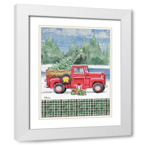 Holiday Campground Pass Vertical II White Modern Wood Framed Art Print with Double Matting by Brent, Paul