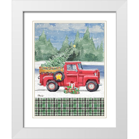 Holiday Campground Pass Vertical II White Modern Wood Framed Art Print with Double Matting by Brent, Paul
