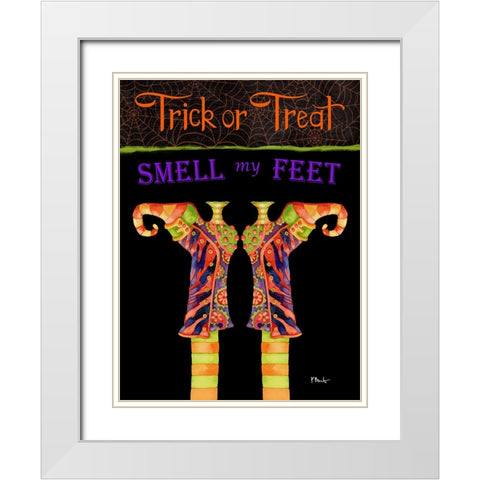 Witchy Feet Vertical White Modern Wood Framed Art Print with Double Matting by Brent, Paul