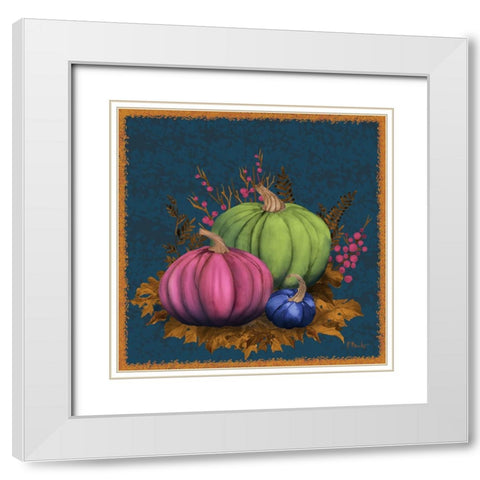 Jeweled Bounty II White Modern Wood Framed Art Print with Double Matting by Brent, Paul