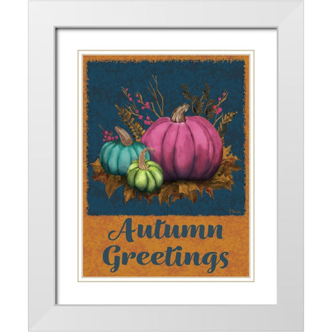 Jeweled Bounty Vertical I White Modern Wood Framed Art Print with Double Matting by Brent, Paul