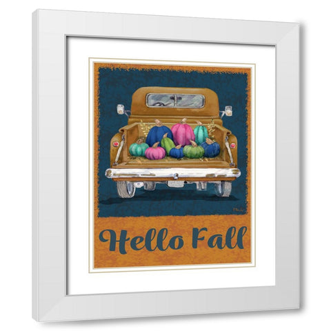 Jeweled Bounty Vertical II White Modern Wood Framed Art Print with Double Matting by Brent, Paul