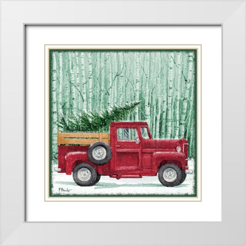 Holiday Drifter I White Modern Wood Framed Art Print with Double Matting by Brent, Paul