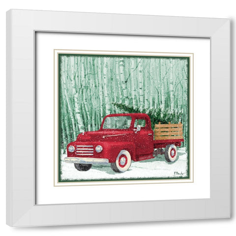 Holiday Drifter VI White Modern Wood Framed Art Print with Double Matting by Brent, Paul