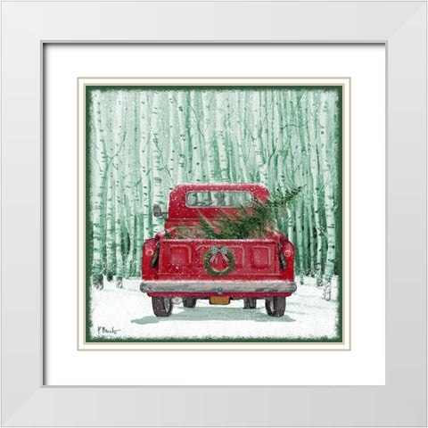 Holiday Drifter XI White Modern Wood Framed Art Print with Double Matting by Brent, Paul